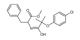 beta-(2-(p-Chlorophenoxy)-2-methylpropionyl)phenylalanine methyl ester structure