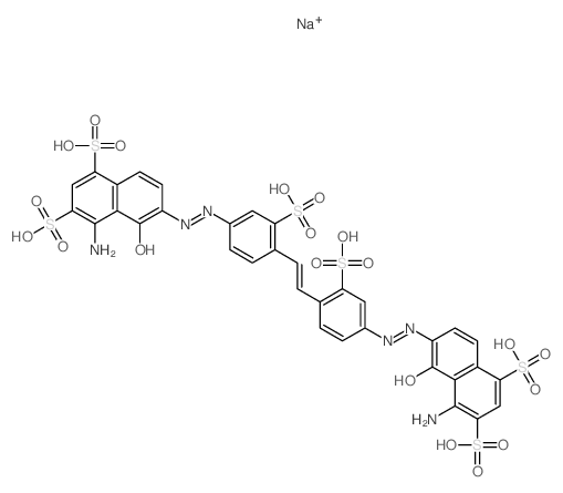 1,3-Naphthalenedisulfonicacid,6,6'-[1,2-ethenediylbis[(3-sulfo-4,1-phenylene)azo]]bis[4-amino-5-hydroxy-,hexasodium salt (9CI) picture