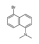5-bromo-N,N-dimethylnaphthalen-1-amine结构式