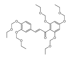 3-[3,4-Bis(ethoxymethoxy)phenyl]-1-[2,4,6-tris(ethoxymethoxy)phenyl]-2-propen-1-one结构式