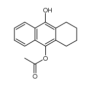 10-(acetyloxy)-9-hydroxy-1,2,3,4-tetrahydroanthracene Structure