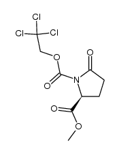 methyl L-1-trichloroethoxycarbonylpyroglutamate Structure