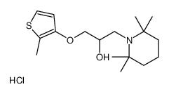 1-Piperidineethanol, alpha-(((2-methyl-3-thienyl)oxy)methyl)-2,2,6,6-t etramethyl-, hydrochloride picture