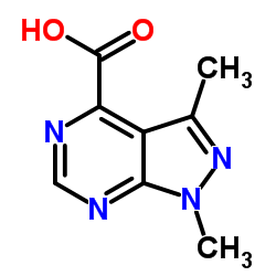 1,3-Dimethyl-1H-pyrazolo[3,4-d]pyrimidine-4-carboxylic acid Structure