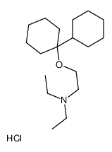 2-(1-cyclohexylcyclohexyl)oxy-N,N-diethylethanamine,hydrochloride Structure