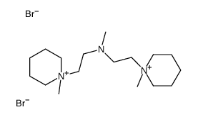 N-methyl-2-(1-methylpiperidin-1-ium-1-yl)-N-[2-(1-methylpiperidin-1-ium-1-yl)ethyl]ethanamine,dibromide结构式