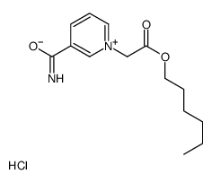 hexyl 2-(3-carbamoylpyridin-1-ium-1-yl)acetate,chloride Structure