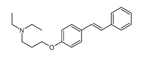 N,N-diethyl-3-[4-(2-phenylethenyl)phenoxy]propan-1-amine结构式