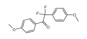 2,2-difluoro-1,2-bis(4-methoxyphenyl)ethan-1-one Structure