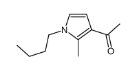 1-(1-butyl-2-methylpyrrol-3-yl)ethanone结构式