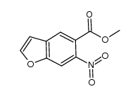 5-methoxycarbonyl-6-nitrobenzofuran Structure