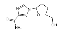 1-[(2R,5S)-5-(hydroxymethyl)oxolan-2-yl]-1,2,4-triazole-3-carboxamide结构式