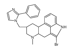 2-Bromo-6-methyl-8β-[(2-phenyl-1H-imidazol-1-yl)methyl]ergoline结构式