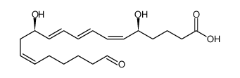 20-aldehyde leukotriene B4 Structure