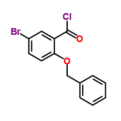 2-(Benzyloxy)-5-bromobenzoyl chloride Structure