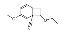 7-ethoxy-4-methoxybicyclo[4.2.0]octa-2,4-diene-6-carbonitrile结构式