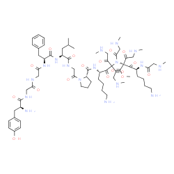 enkephalin-Leu, Gly-Pro-(Lys-Sar-Sar-Sar)(2)-OMe- Structure