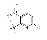 6-CHLORO-3-NITRO-2-TRIFLUOROMETHYLPYRIDINE structure
