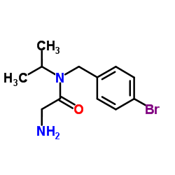 N-(4-Bromobenzyl)-N-isopropylglycinamide结构式