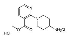 2-(4-氨基-1-哌啶基)-3-吡啶羧酸甲酯盐酸盐结构式