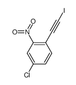 4-chloro-2-nitro-1-[2-iodoethynyl]benzene结构式