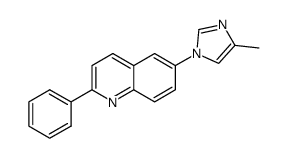 [6-(4-methyl-1H-imidazol-1-yl)-2-(phenyl)]quinoline结构式