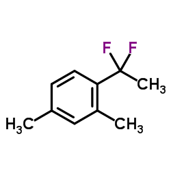 1-(1,1-Difluoroethyl)-2,4-dimethylbenzene结构式