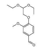 4-(2,2-Diethoxyethoxy)-3-methoxybenzaldehyde结构式