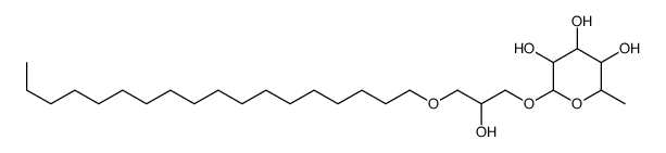 2-(2-hydroxy-3-octadecoxypropoxy)-6-methyloxane-3,4,5-triol结构式