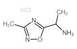 1-(3-Methyl-[1,2,4]oxadiazol-5-yl)-ethylamine hydrochloride Structure