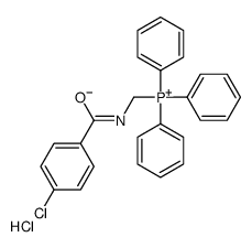 [(4-chlorobenzoyl)amino]methyl-triphenylphosphanium,chloride Structure