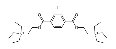 terephthalic acid bis-(2-triethylammonio-ethyl ester), diiodide结构式