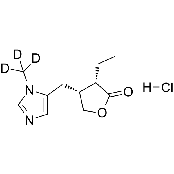 Pilocarpine-d3 hydrochloride结构式