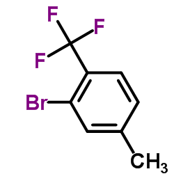 2-溴-4-甲基三氟甲基苯结构式