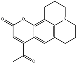 9-乙酰基-2,3,6,7-四氢-1H-吡喃并[2,3-f]吡啶并[3,2,1-ij]喹啉-11(5H)-酮结构式