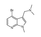1-(4-bromo-1-methyl-1H-pyrrolo[2,3-b]pyridin-3-yl)-N,N-dimethylmethanamine Structure