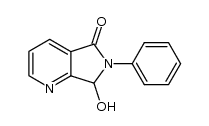 6,7-dihydro-7-hydroxy-6-phenyl-5H-pyrrolo[3,4-b]pyridin-5-one Structure