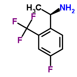 (1R)-1-[4-Fluoro-2-(trifluoromethyl)phenyl]ethanamine结构式