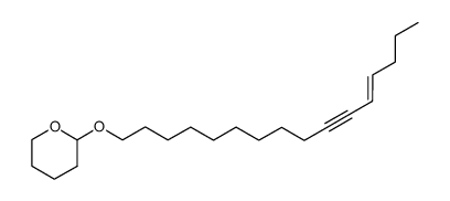 1-((Tetrahydro-2H-pyran-2-yl)oxy)-10-yn-12-hexadecene结构式