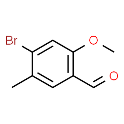 4-Bromo-2-methoxy-5-methylbenzaldehyde structure