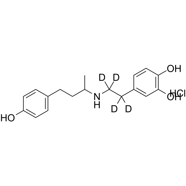 (rac)-Dobutamine-d4 hydrochloride Structure