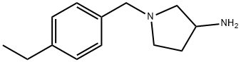 1-[(4-ethylphenyl)methyl]pyrrolidin-3-amine Structure