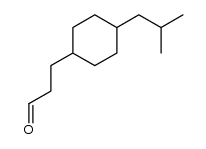4-isobutyl cyclohexanepropanal Structure