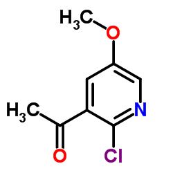 1-(2-Chloro-5-methoxy-3-pyridinyl)ethanone Structure