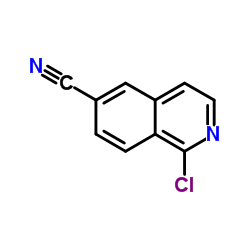 1-Chloro-6-isoquinolinecarbonitrile结构式