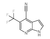 5-(Trifluoromethyl)-1H-pyrrolo[2,3-b]pyridine-4-carbonitrile Structure