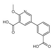 5-(3-carboxyphenyl)-2-methoxypyridine-3-carboxylic acid Structure