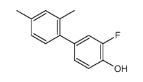 4-(2,4-dimethylphenyl)-2-fluorophenol结构式