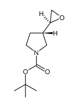 (S)-(S)-3-oxiranylpyrrolidine-1-carboxylic acid t-butyl ester Structure