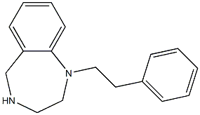 1-Phenethyl-2,3,4,5-tetrahydro-1H-benzo[e][1,4]diazepine Structure